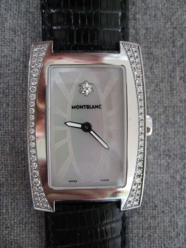 Montblanc 7183 Quartz Stainless Steel w/ Diamonds Women's Wrist Watch