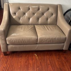 Leather Sofa Gray