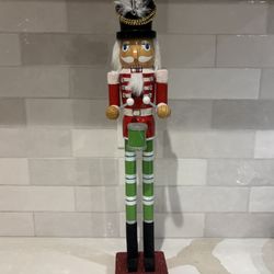 Christmas Nutcracker Decorative Figure, 20-inches Wooden Nutcracker