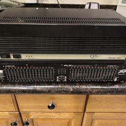 QSC Power Amplifier / Peavy Equalizer