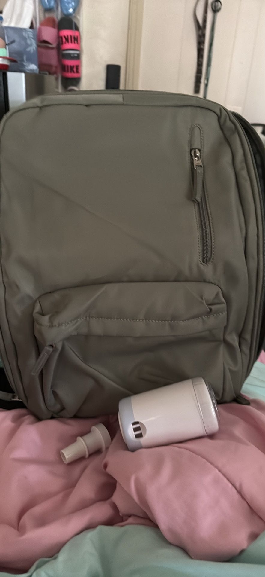 Compression Backpack With Usb Port