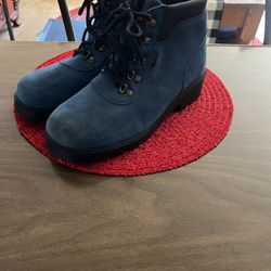Hiking Boots - Women’s “Sporto” Brand Insulated Blue Suede Boots, Size 11MHiking 