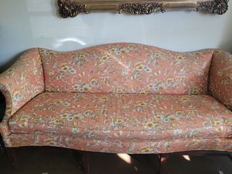 High-End Vintage Camelback Sofa Brand Hickory Chair