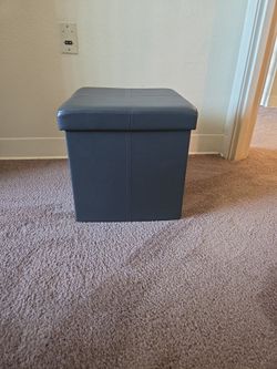 Leather look storage box/lid