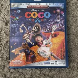 Coco Disney Pixar Blu-Ray DVD Multi Screen Edition 