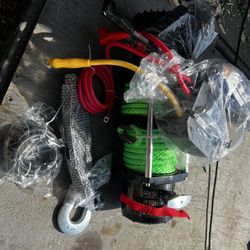 Winch 12,000 lb Synthetic Rope NEW Electric Winch Jeep Winch 12v Offroad Winch