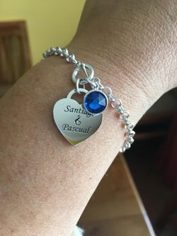 Bracelet with heart Handmade