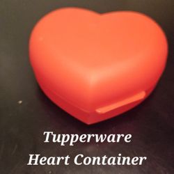 Tupperware Heart Shaped Container