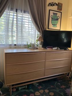 Article Furniture Lenia 6-Drawer Double Dresser - White Oak