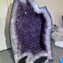 Amethyst Geode Crystal Cathedral Decor 
