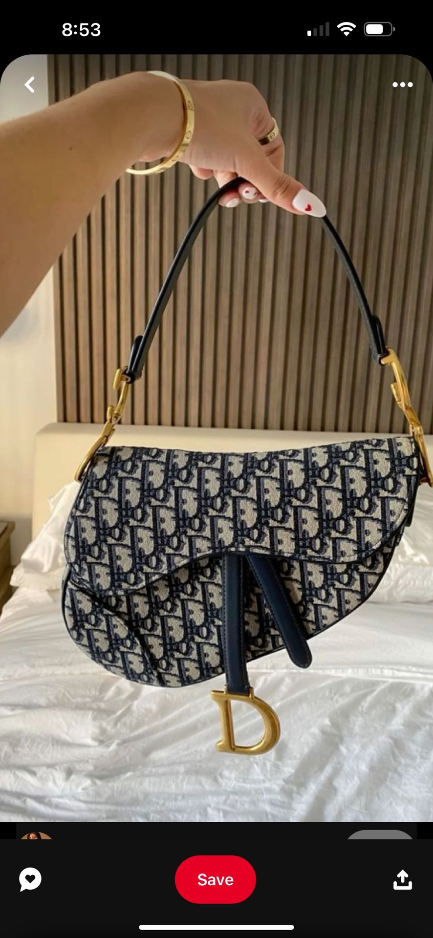 Christian Dior oblique Saddle bag