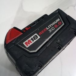 Milwaukee M18 Red Lithium Battery 5.0ah