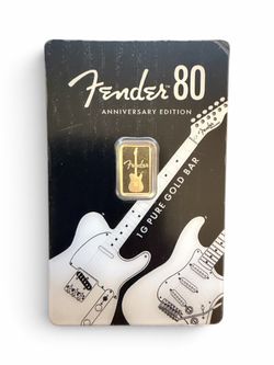 Fender 80th Anniversary Edition 1G Pure Gold Bar