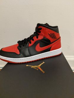 Jordan 1 Mid Bred Banned Size 10 Mens