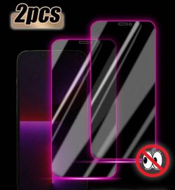 [2-Pack] Glow-In-The-Dark Bubble Screen Protector,  IPhone 14 Plus