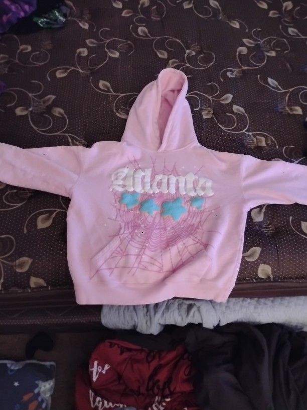 Pink Atlanta Sp5der Hoodie