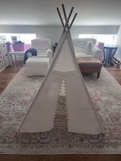 Canvas Teepee- white cotton