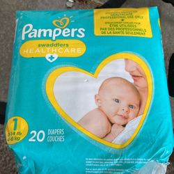 3 packs of 1 size pampers