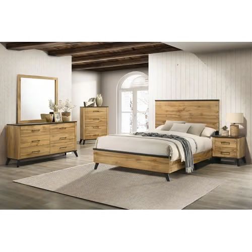 Brand New Natural Pine Finish Bedroom Set