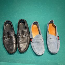 Louis Vuitton And Gucci Loafers