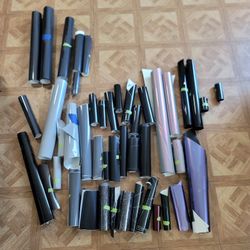 Huge Lot Of Vinyl Wrap Scrap Pieces Car Auto 3M Essmo Tinybot Cheetah High Gloss Black