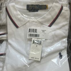 BRAND NEW SEALED - Ralph Lauren Polo - L, White Classic Fit Polo