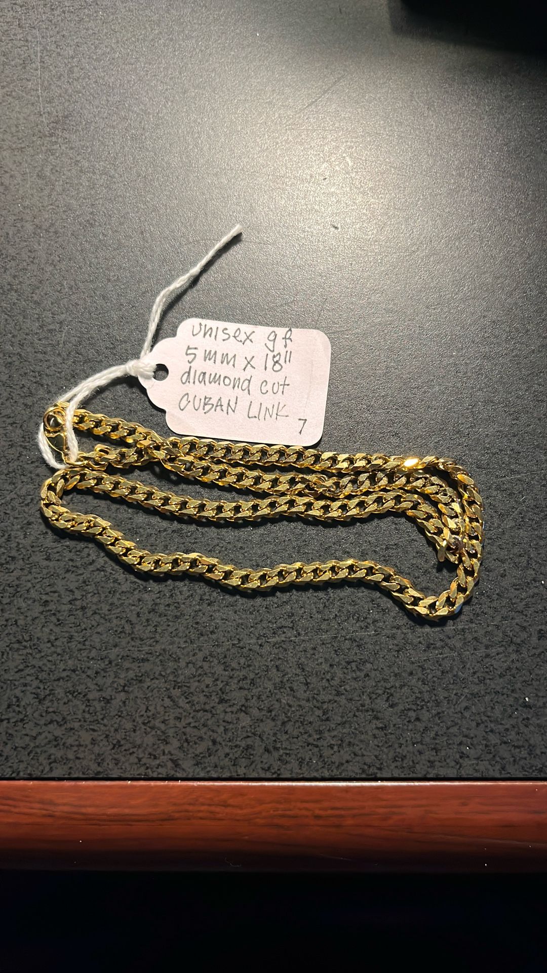 Slashed Price- 5mm x 18” Cuban Link Gold Filled Chain