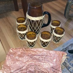 Vintage French blown glass lemonade $200obo