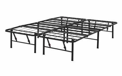 Mainstays 18" High Quad Fold Steel Platform Bed Frame, King