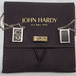 John Hardy Legend Naga dragon Silver Pendent W/blk Onyx