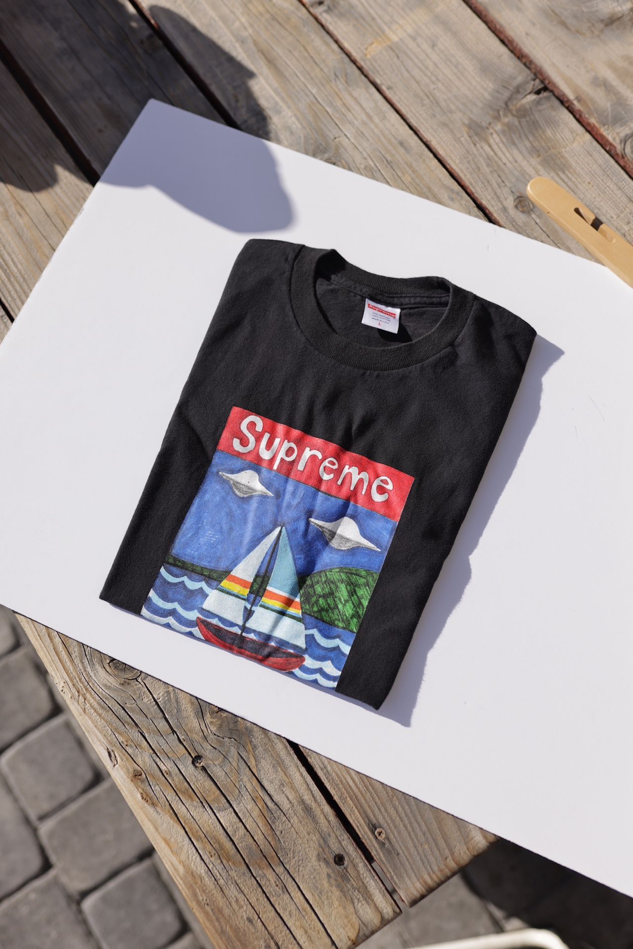 SS/20 Supreme “Sailboat” t-shirt// sz. LG