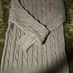 Polo quarter zip Navy Blue Cable-knit