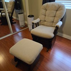 Rocking Chair With Gliding Ottoman  (made in USA)