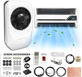 Treeligo 12V Air Conditioner 10000 BTU, Truck AC Unit 12 Volt DC Air Conditioner Split Electric, Low Noise Fast Cooling High Efficiency for Semi-Truck