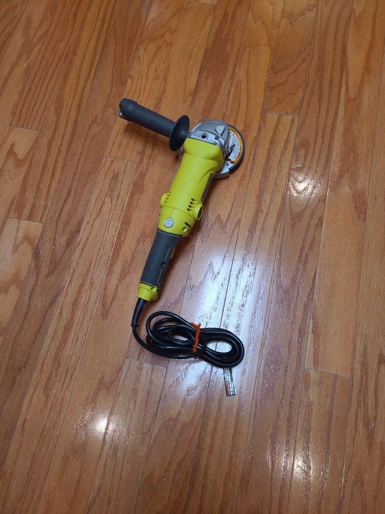 Ryobi Corded Electric 7.5amp 4 1/2" Angle Grinder