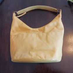 American Leather Yellow Hobo Shoulder Hobo Bag