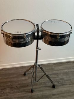 DeRosa Timbales 14” and 13” (stand is broken) $100