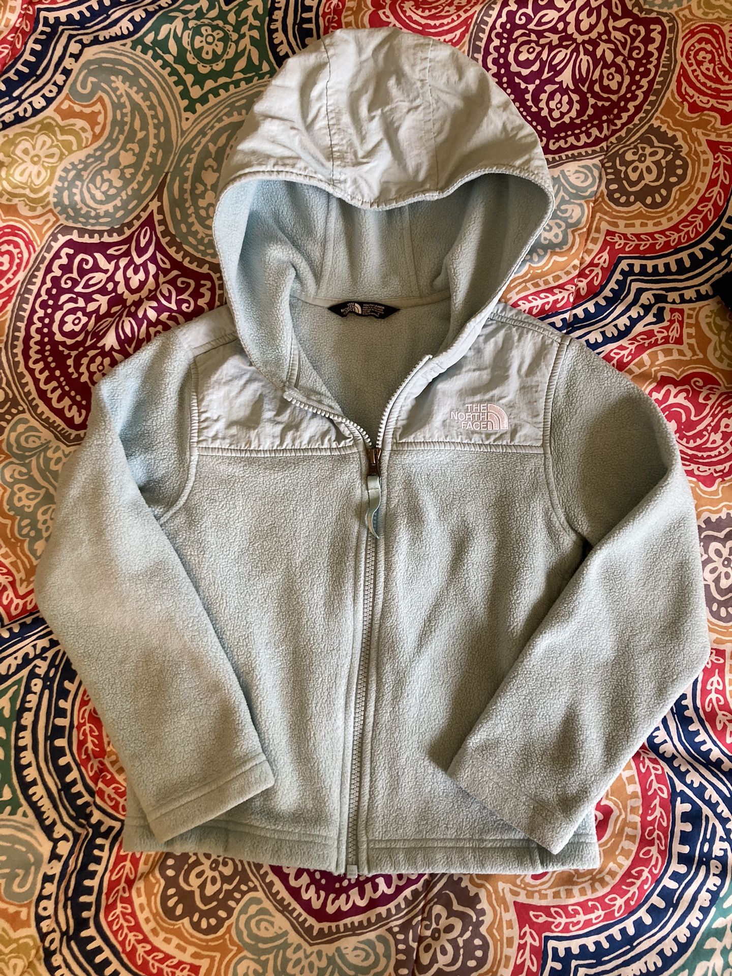 North Face xSmall Light Blue Zipper Sweater