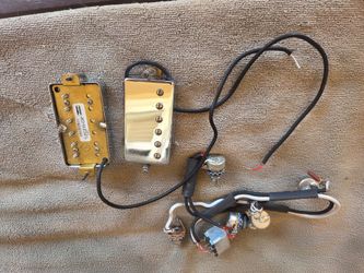 Ibanez Artcore Humbucker pickup set and harness and jack AFS75T-TRD 8.70 ohm & 17.35 ohm