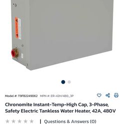 Insta-hot Water Heater