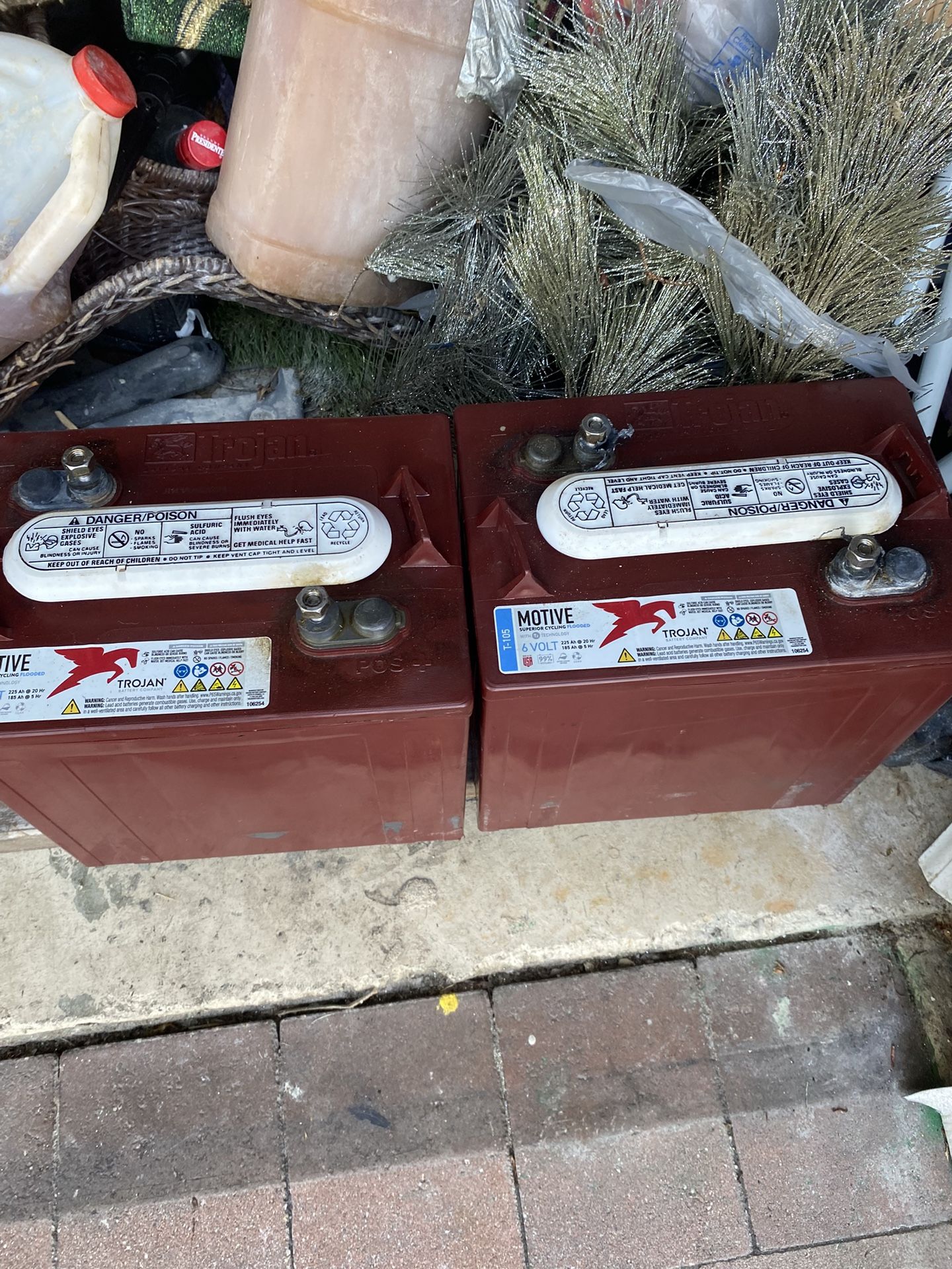 2 Used Battery Trojan