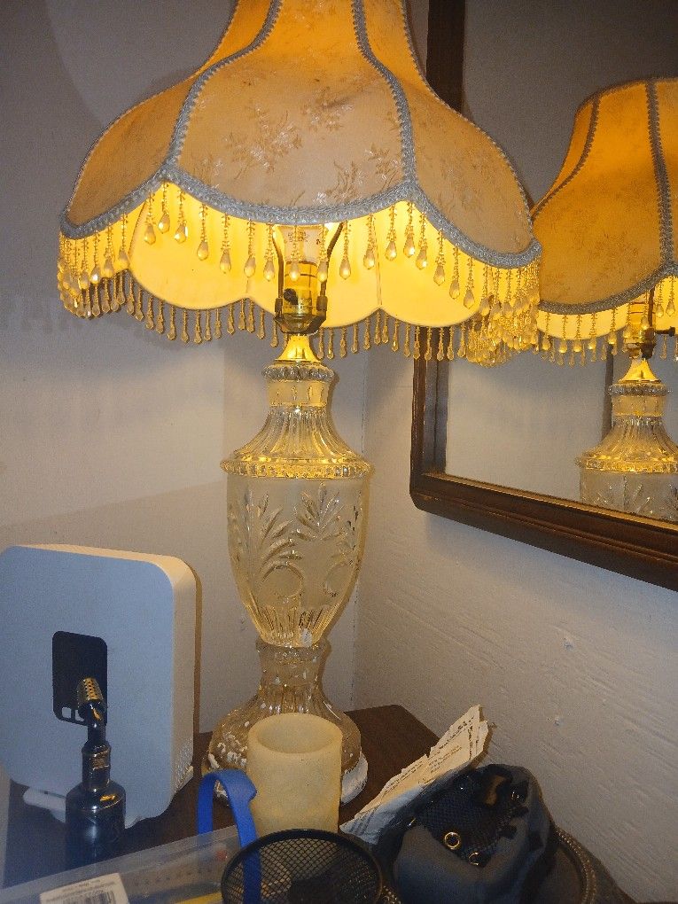 Vintage Crystal Lamp