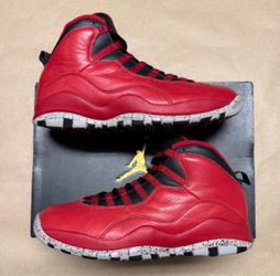 Nike Air Jordan 10 Retro Bulls Over Broadway Red Men's 8.5 Basketball Shoes!