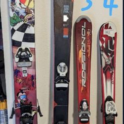 Skis (Adult Powder + Kids)