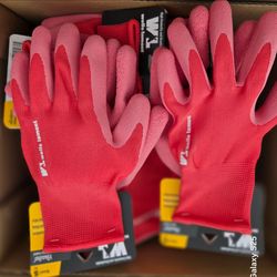 Wells Lamont Work Gloves – Red Latex Grip
