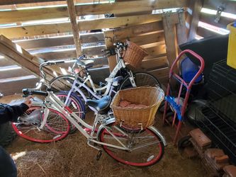 Schwinn bike red rims beautiful
