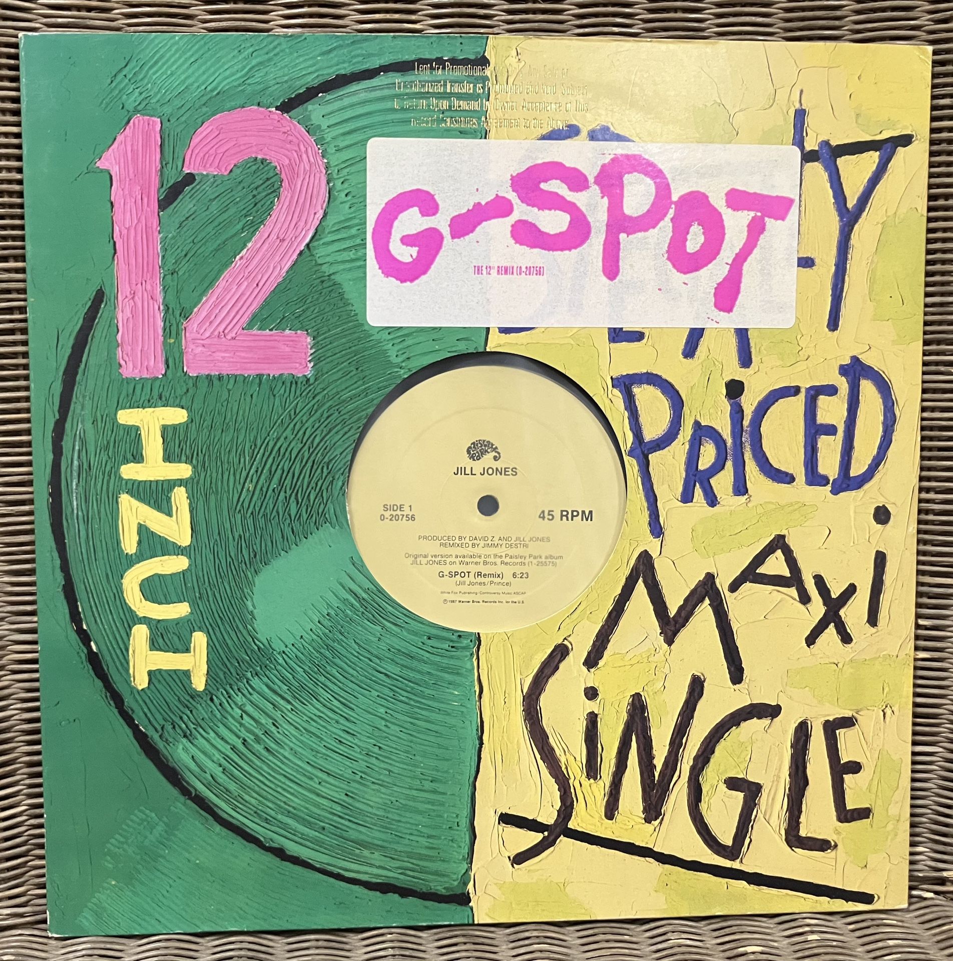 Jill Jones “G-Spot” 12” Single