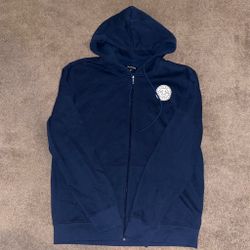 True Religion Navy Blue Zip-Up Hoodie