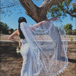 Lace Edge Wedding Veil