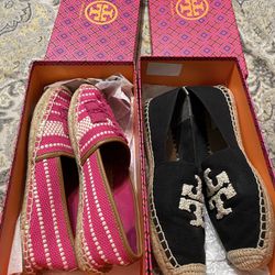 Like New Authentic Tory Burch Espadrilles Lot Size 8.5